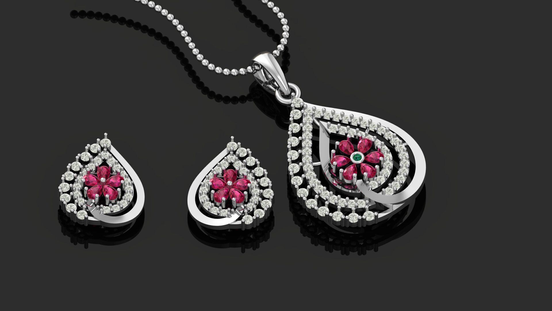 Pendant Necklace 3D print model_5