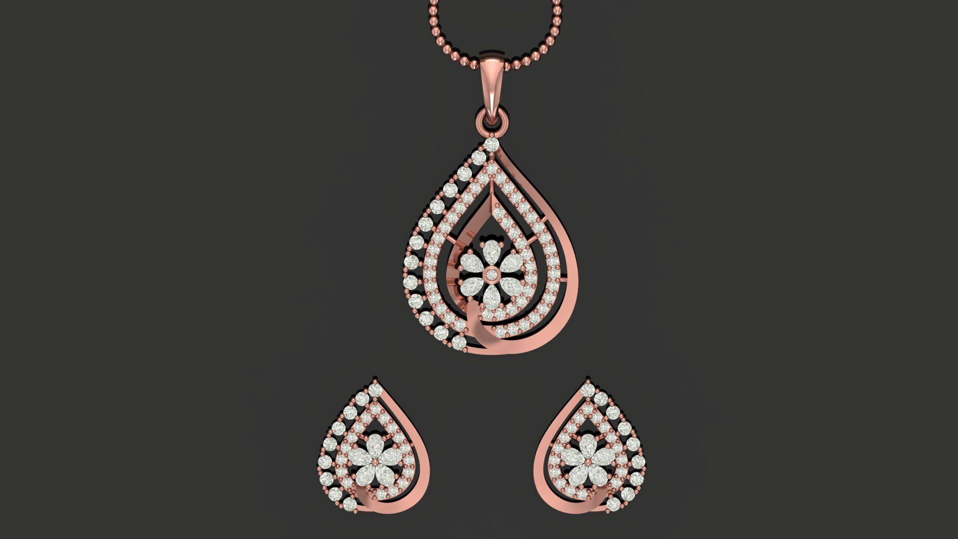 Pendant Necklace 3D print model_19