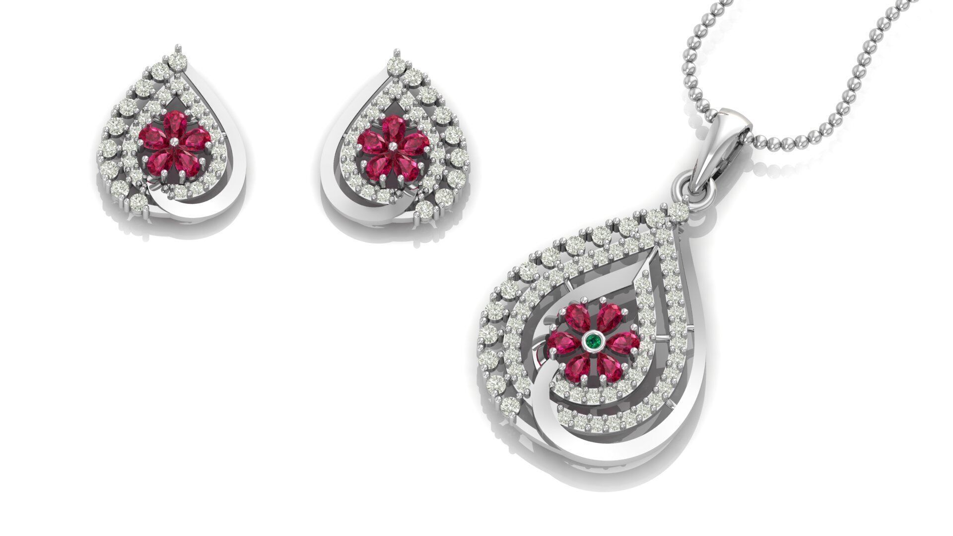 Pendant Necklace 3D print model_1