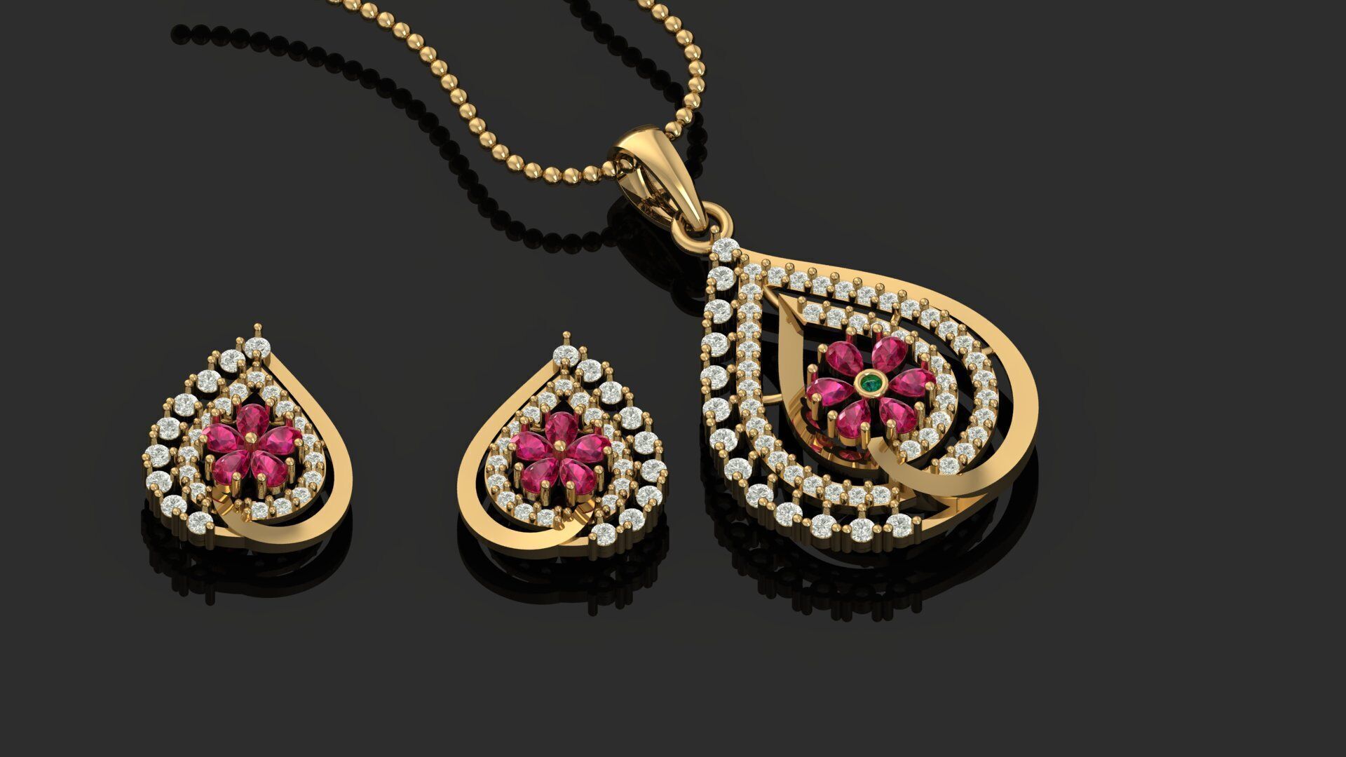 Pendant Necklace 3D print model_3