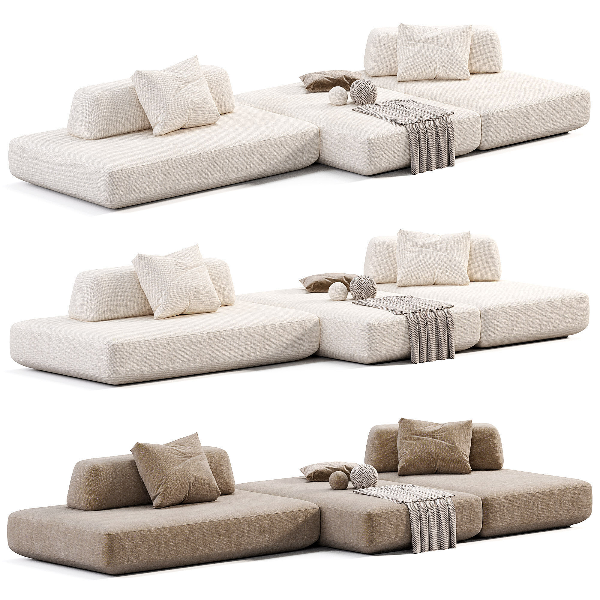 Boca Tommy Sofa Free low-poly 3D model_3