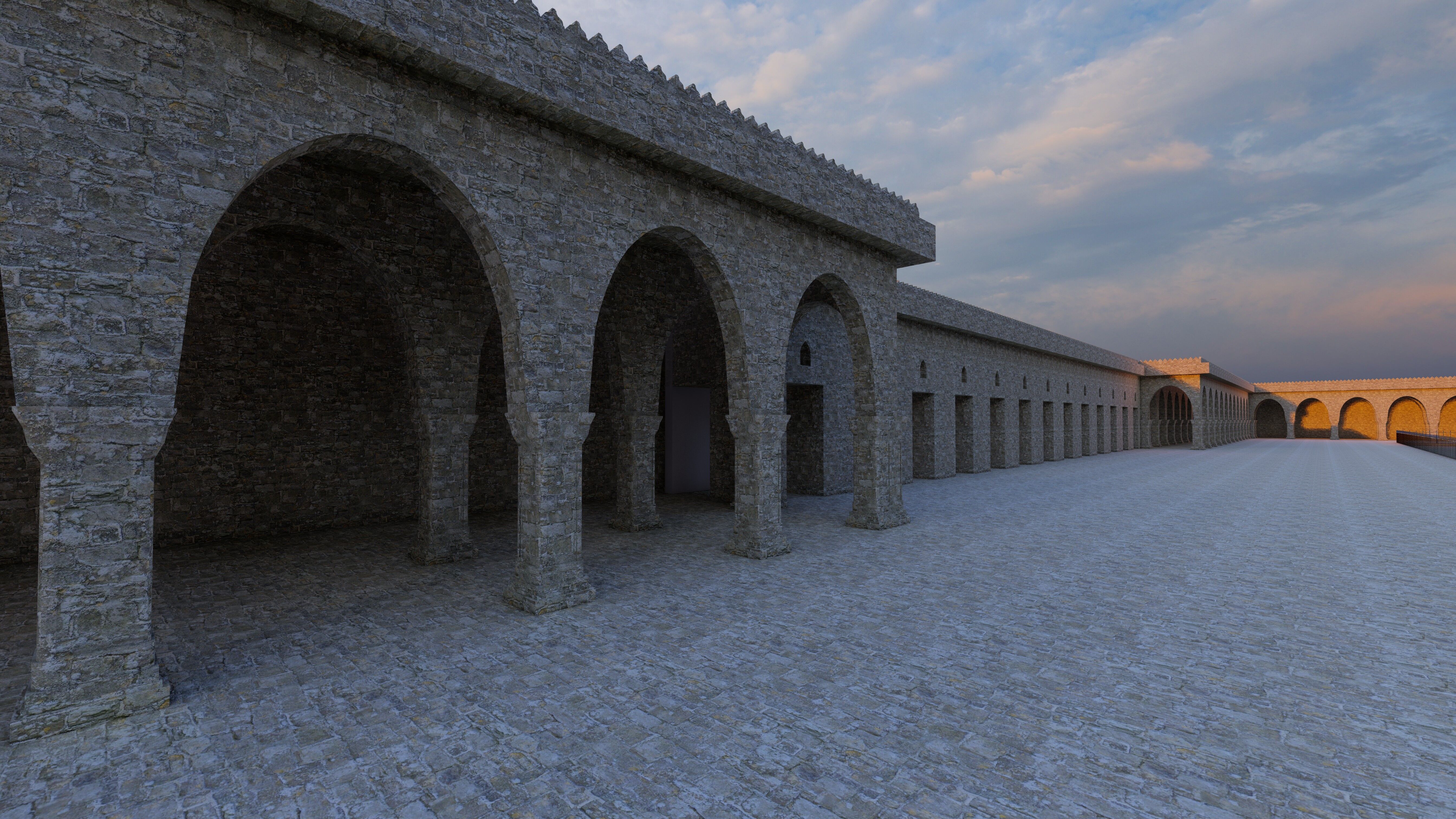 Chaand Baori Low-poly 3D model_4