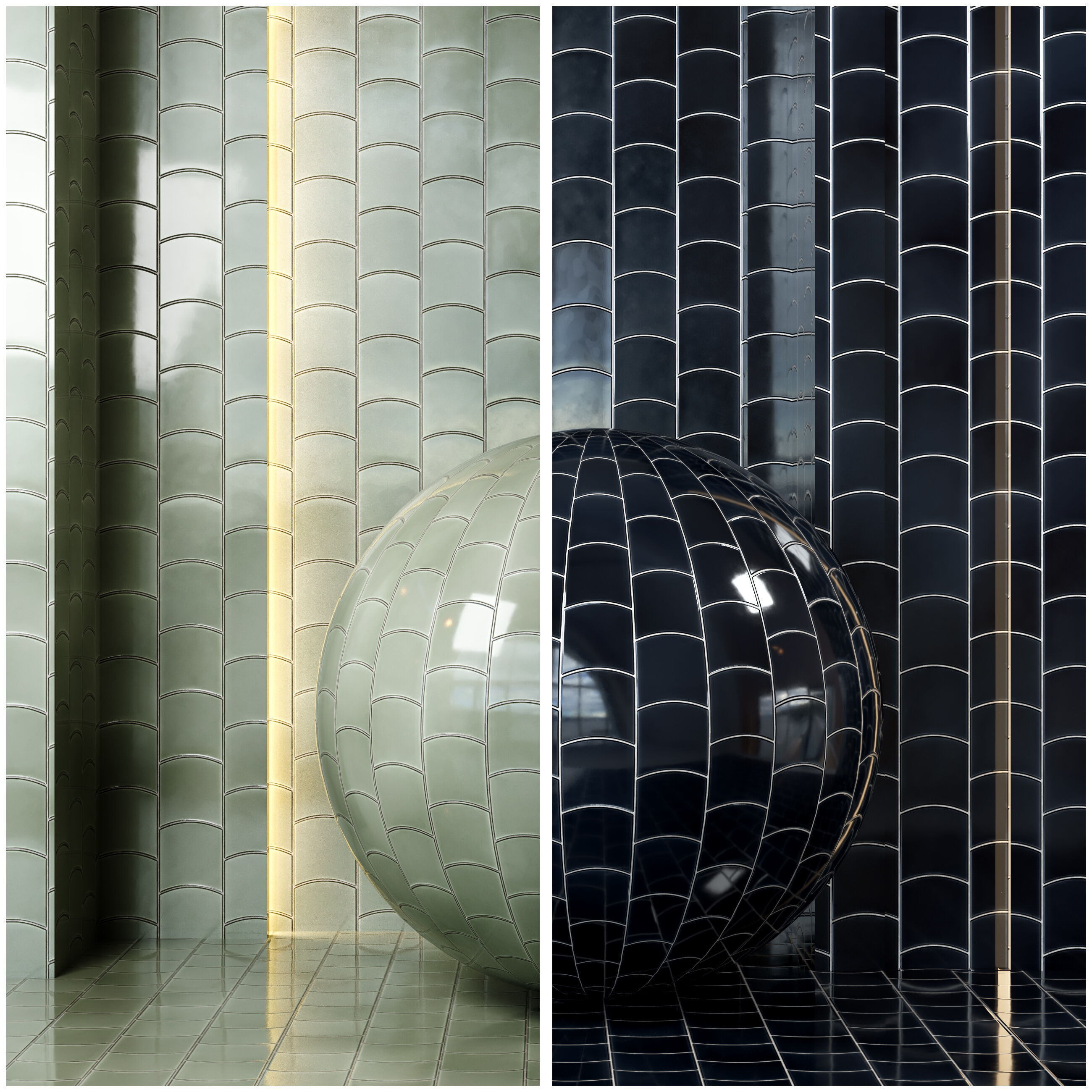 4K Equipe Wave Ceramics Textures - Premium - 9 Colors - Tiles Texture_4