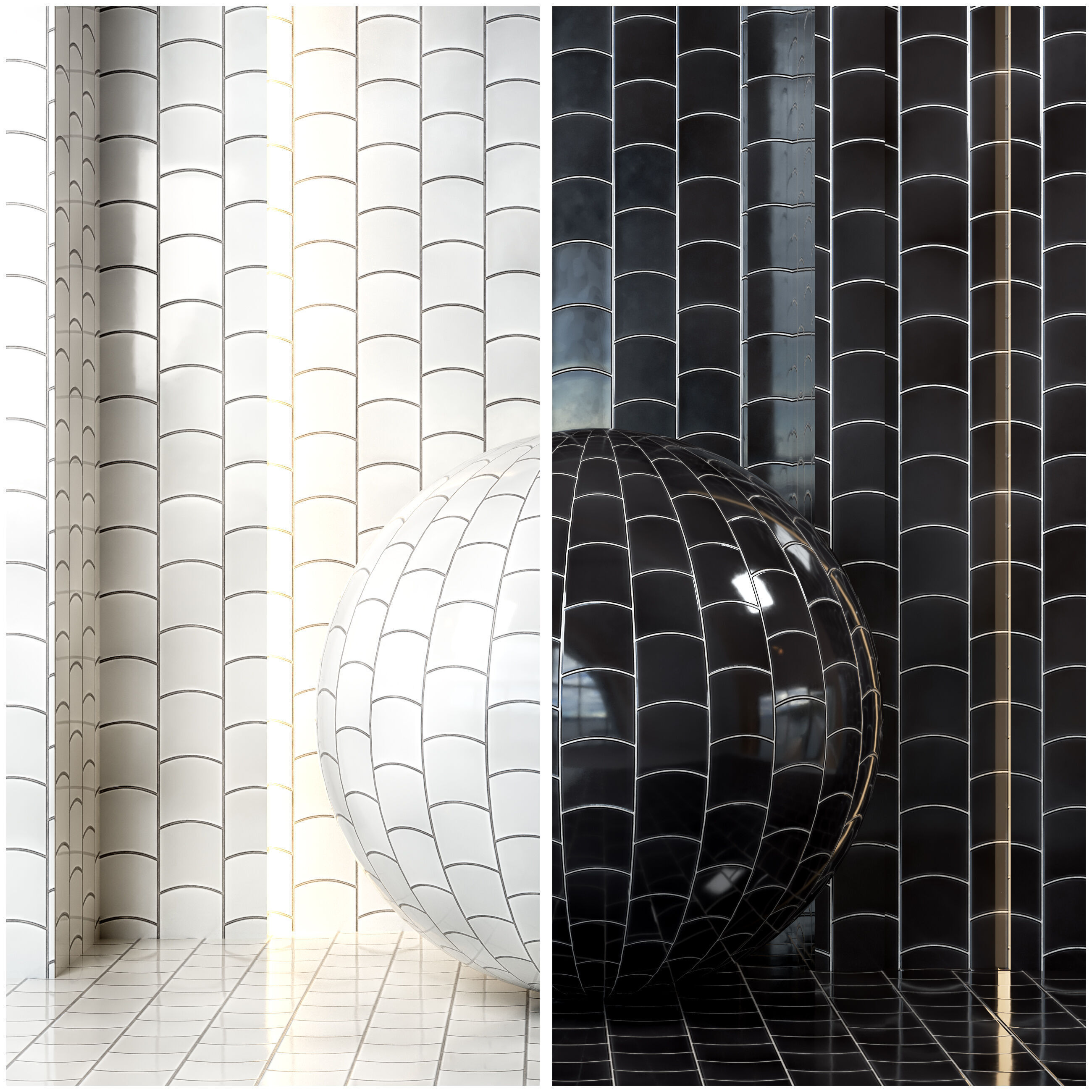 4K Equipe Wave Ceramics Textures - Premium - 9 Colors - Tiles Texture_6