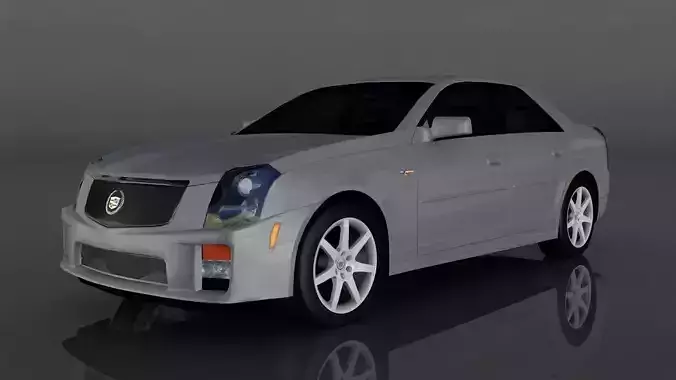 Cadillac cts-v Low-poly 3D model