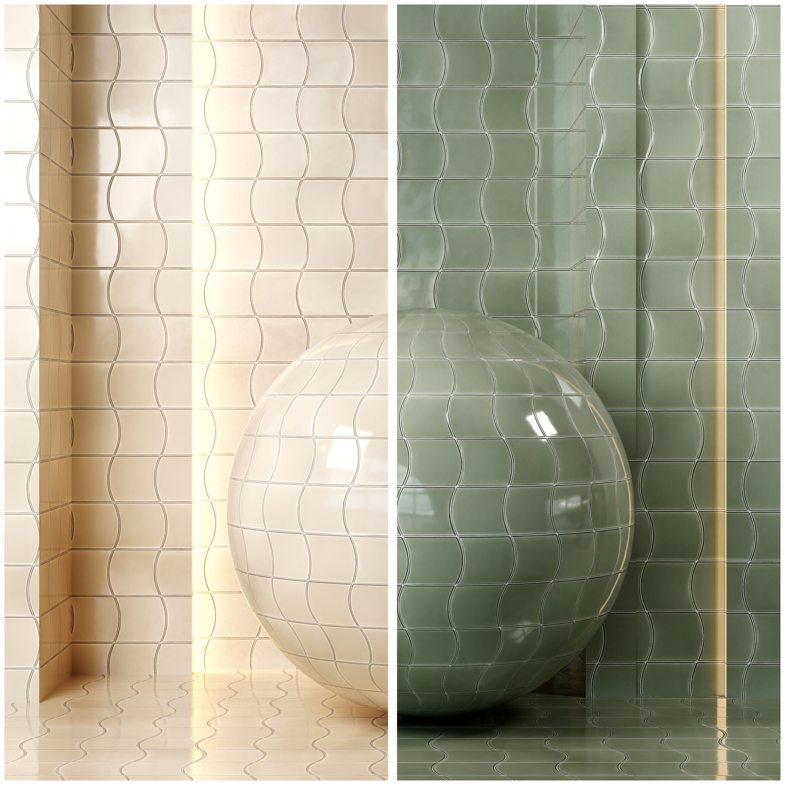 4K Equipe Wave Ceramics Textures - Premium - 9 Colors - Tiles Texture_5
