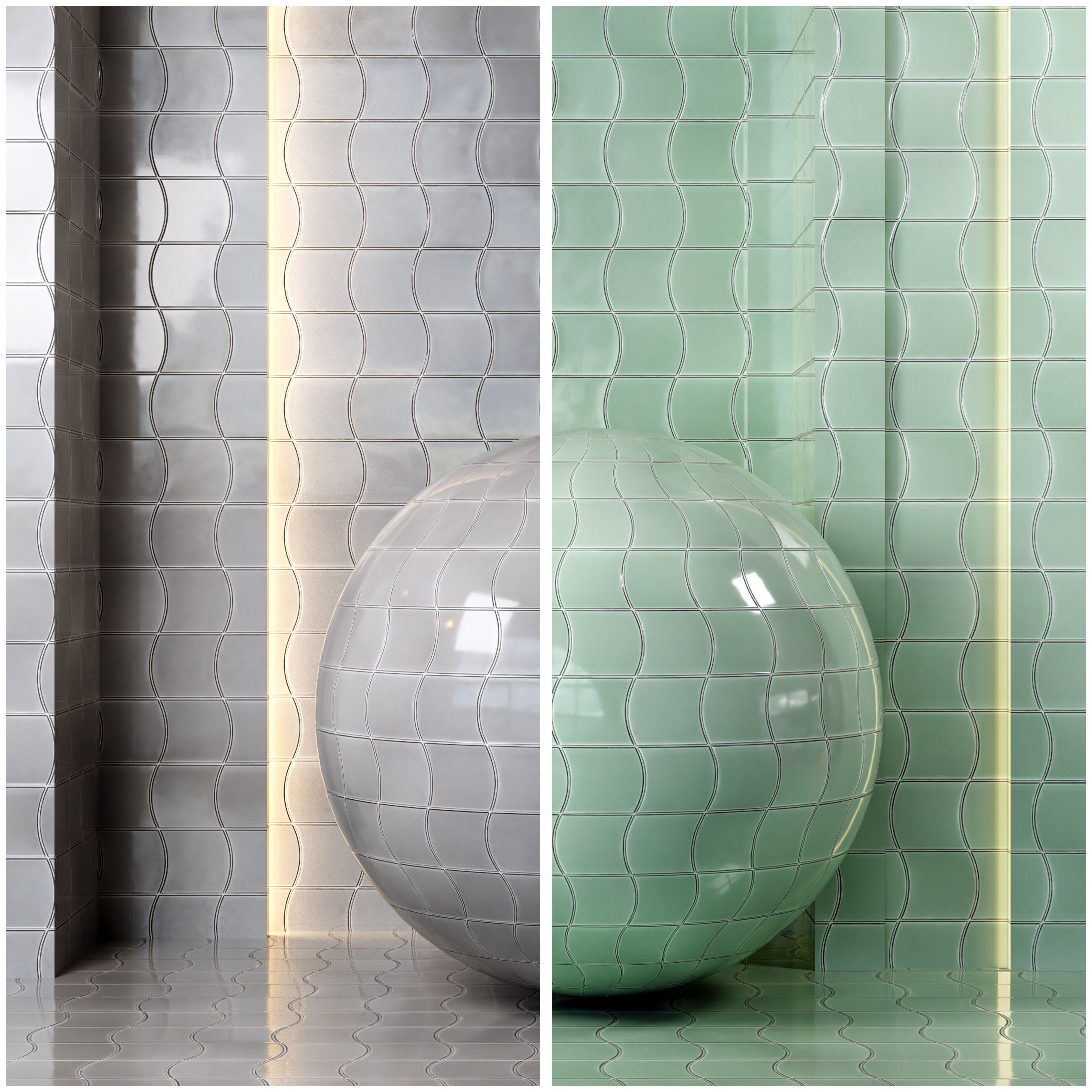 4K Equipe Wave Ceramics Textures - Premium - 9 Colors - Tiles Texture_4