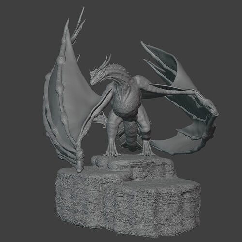 Moondancer dragon figure 3D print model