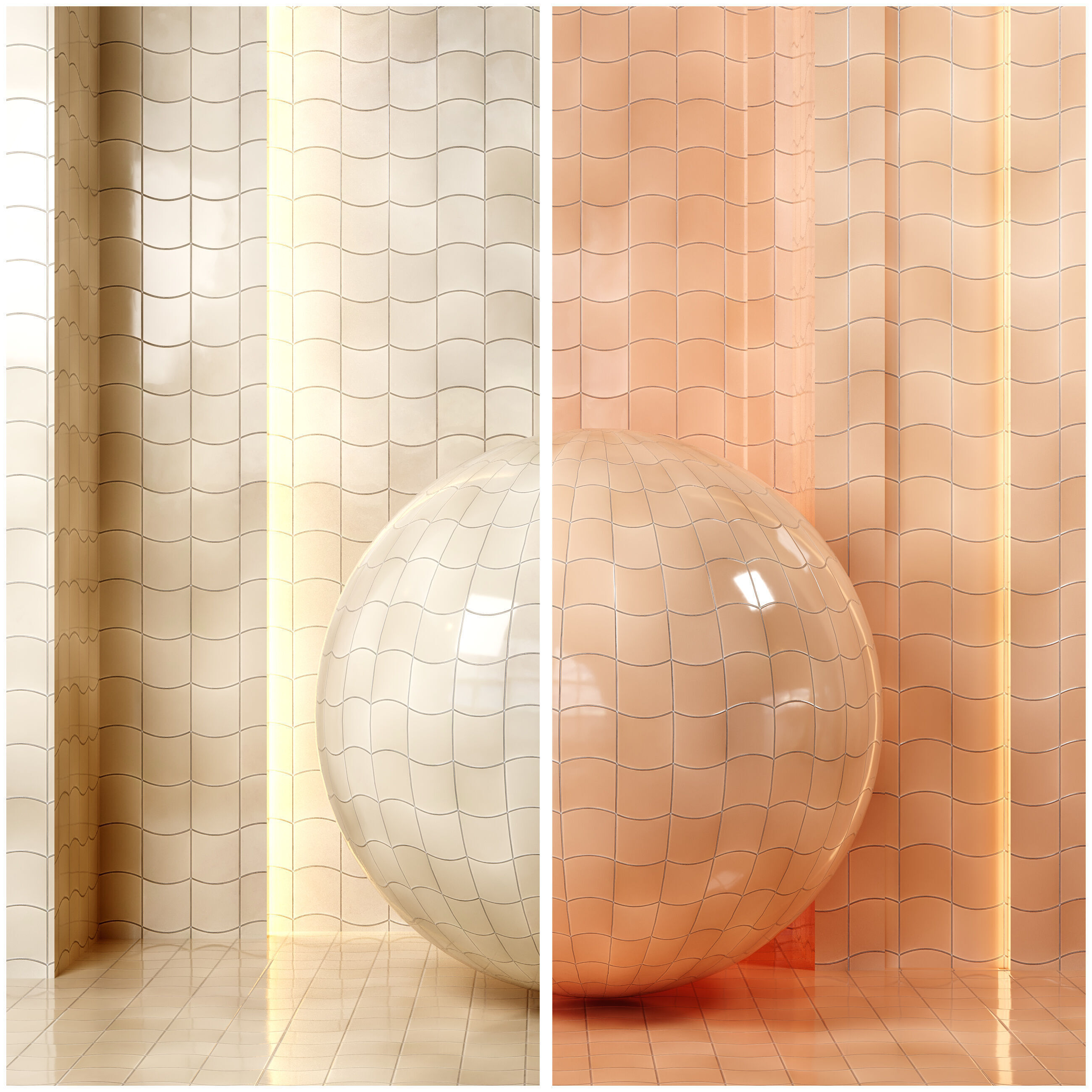 4K Equipe Wave Ceramics Textures - 9 Colors - Seamless PBR Texture_5