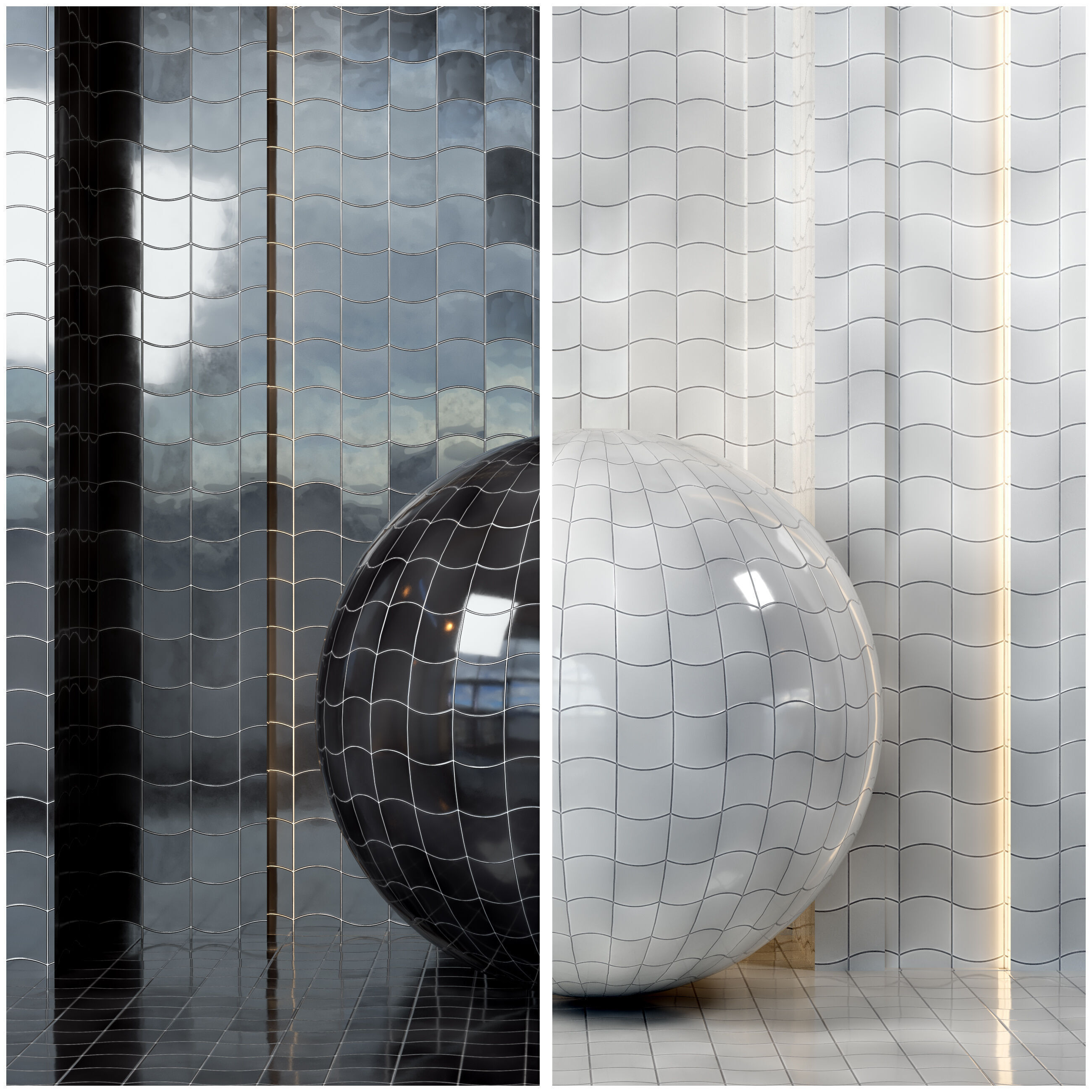 4K Equipe Wave Ceramics Textures - 9 Colors - Seamless PBR Texture_6