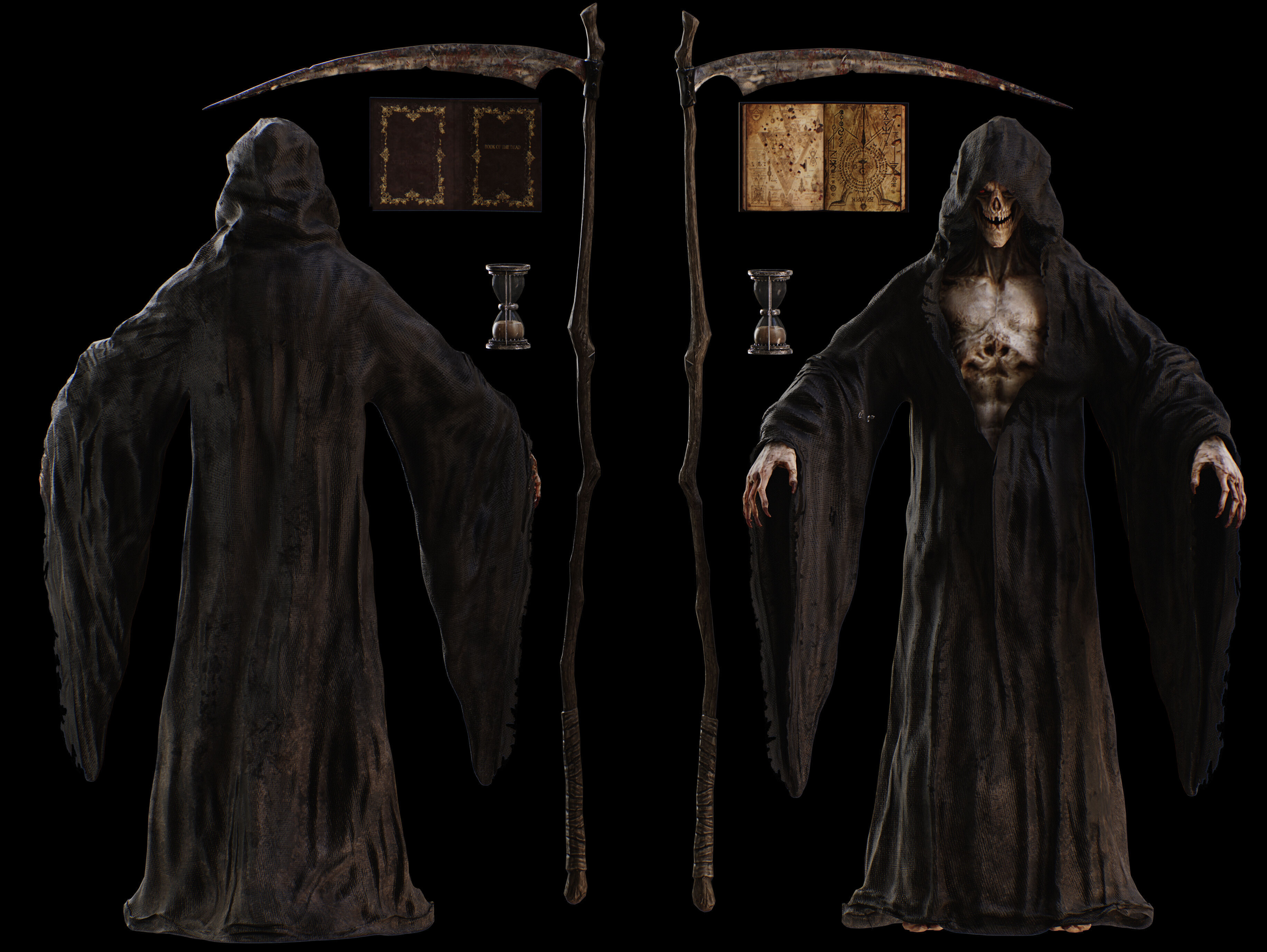 Grim Reaper Low-poly 3D model_3