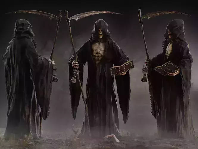 Grim Reaper Low-poly 3D model