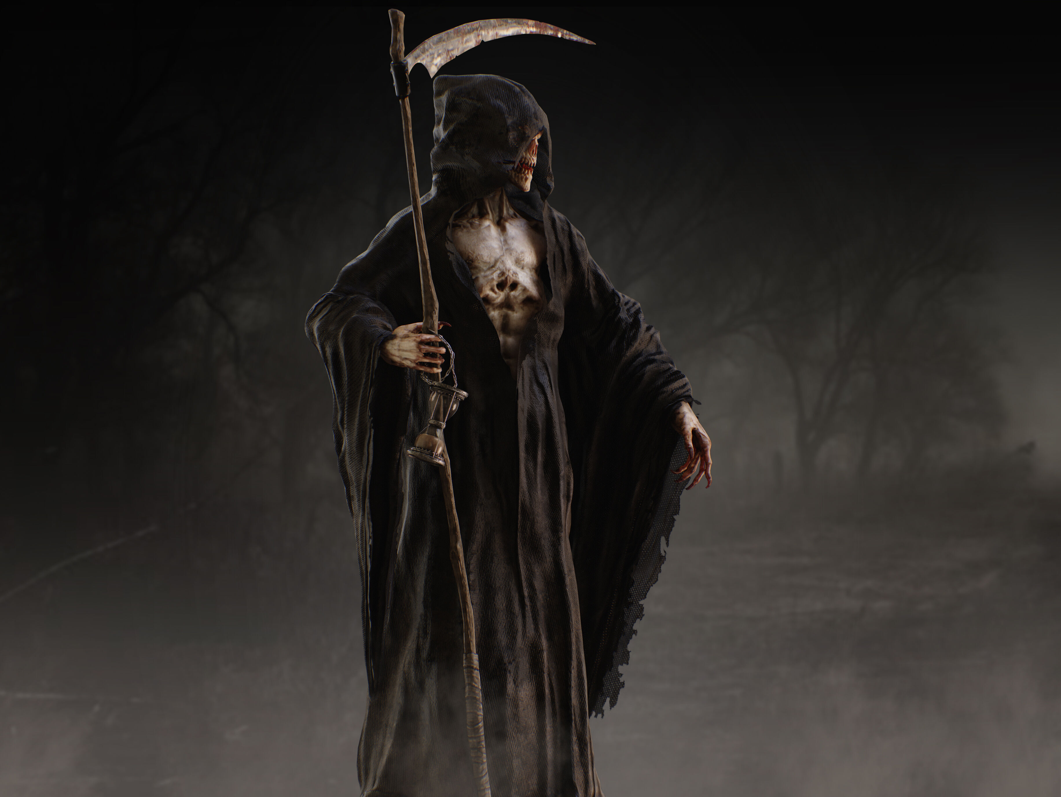 Grim Reaper Low-poly 3D model_10