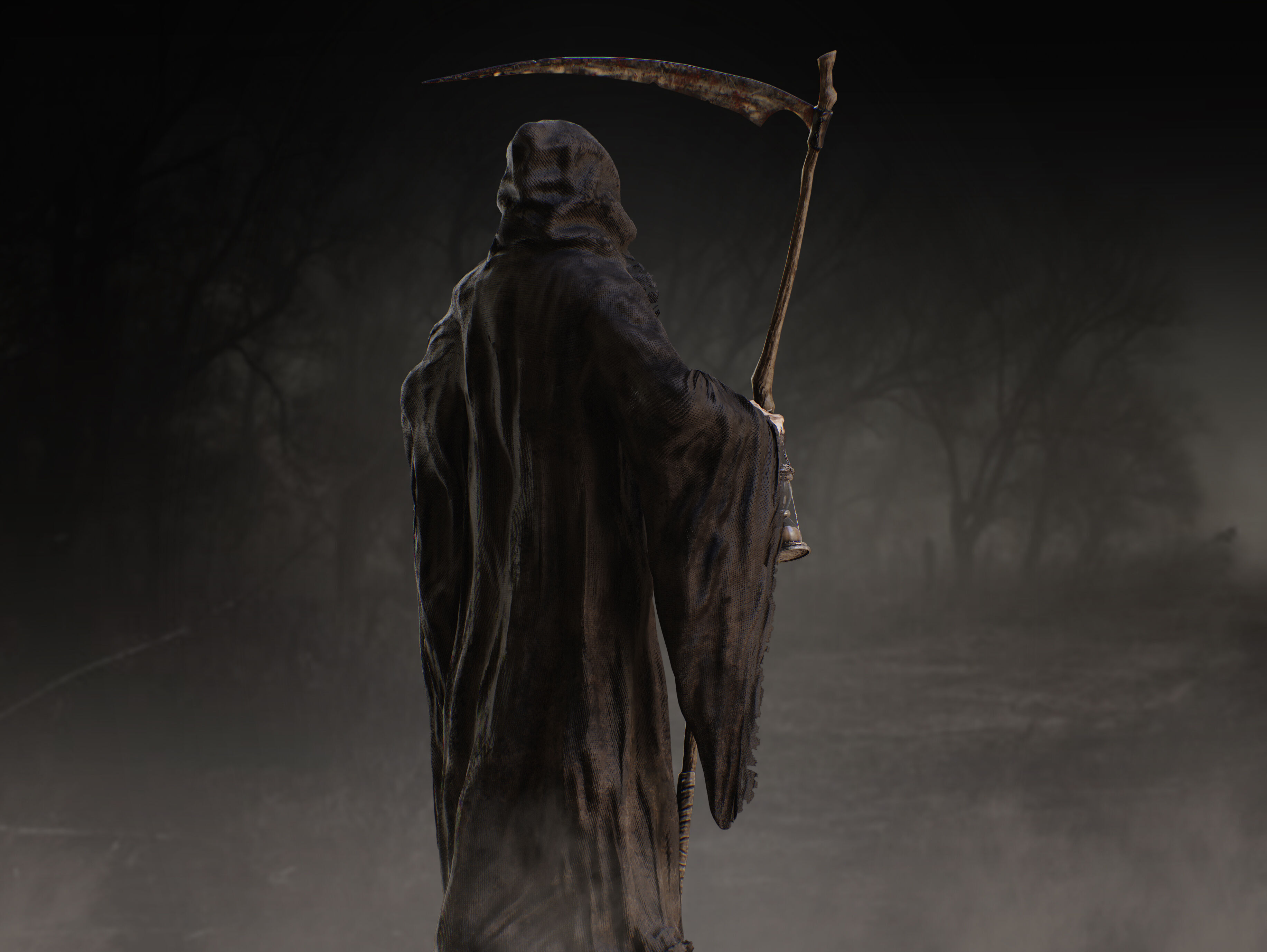 Grim Reaper Low-poly 3D model_7