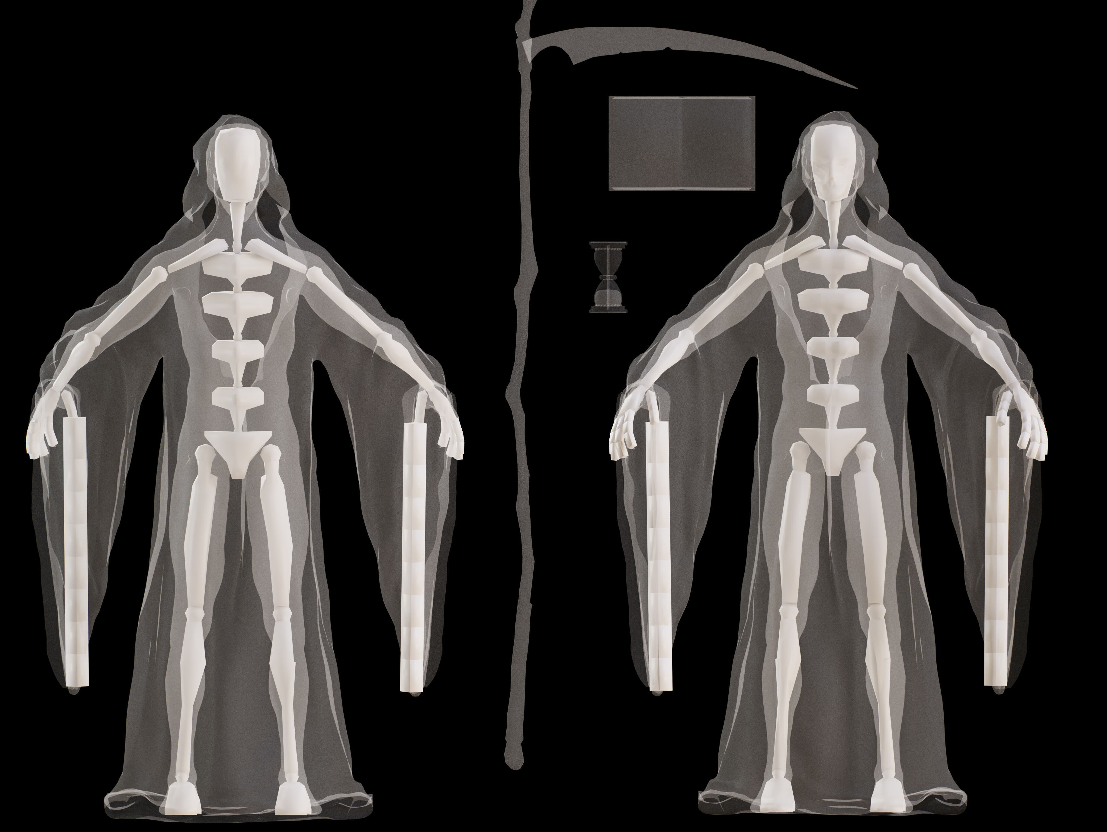 Grim Reaper Low-poly 3D model_14