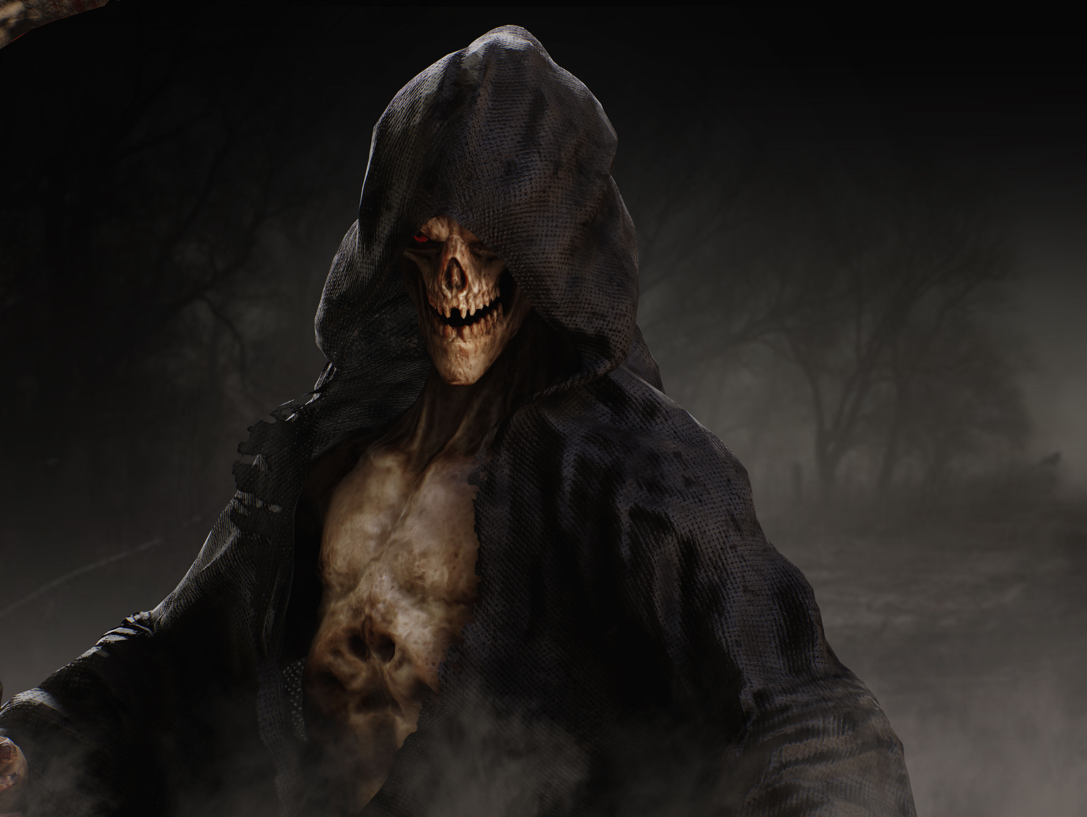 Grim Reaper Low-poly 3D model_12