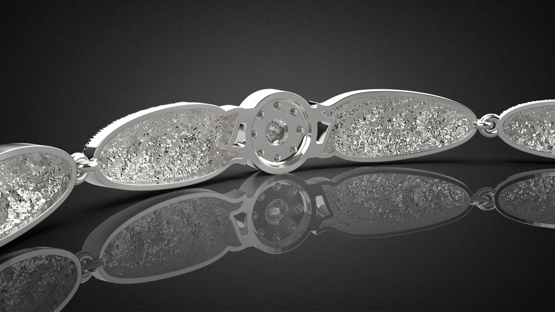 Diamond golden ratio Jewelry bracelet B3 3D print model_21