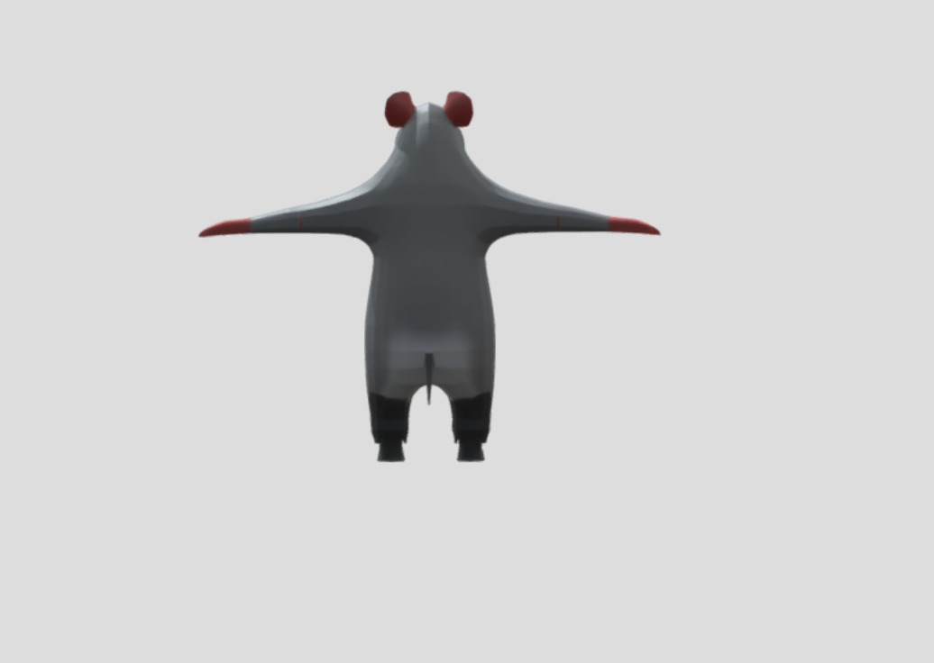 Rat meme  based on Miton the Rat  Rigged Fortnight Dance TikTok Low-poly 3D model_2
