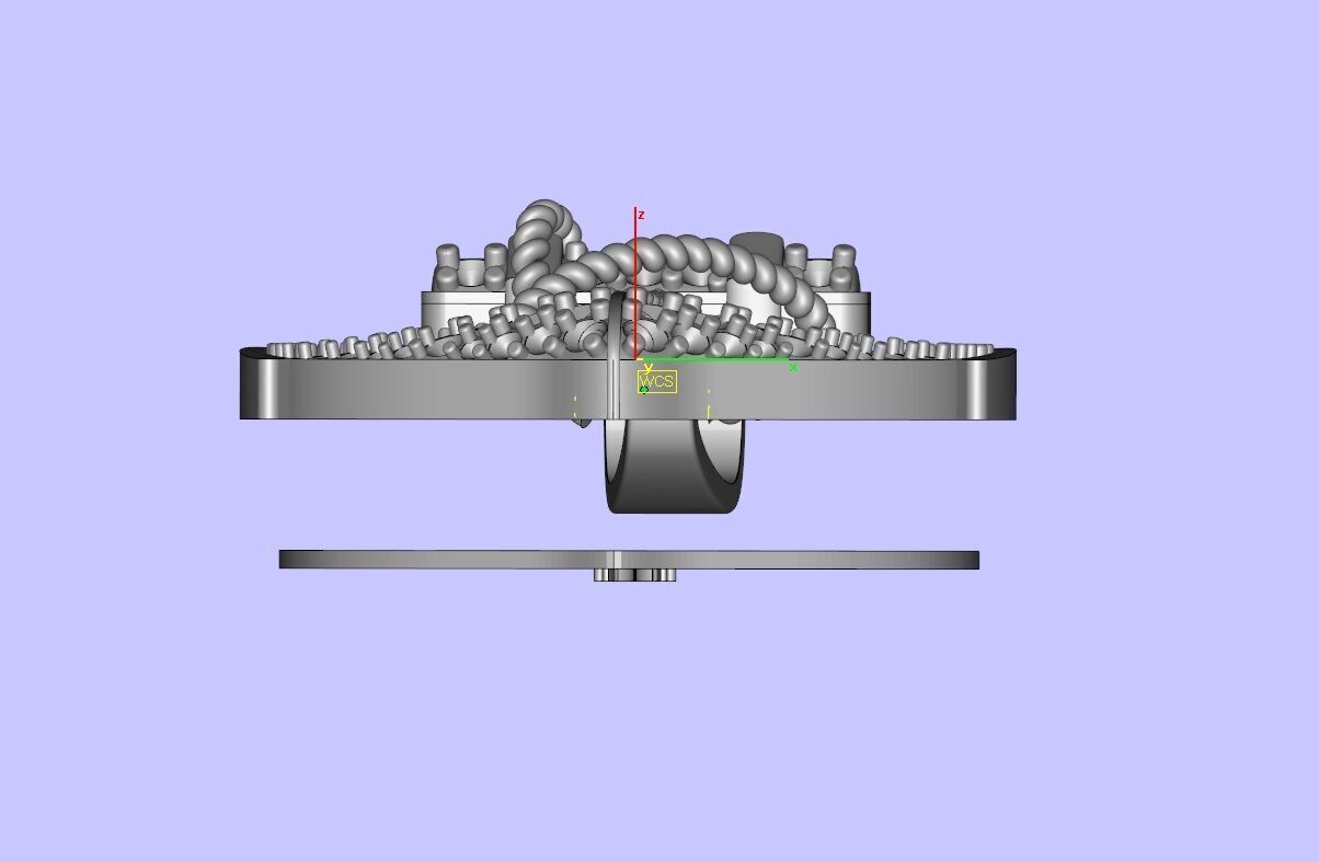 Iced-Out Nautical Anchor Pendant 3D print model_22