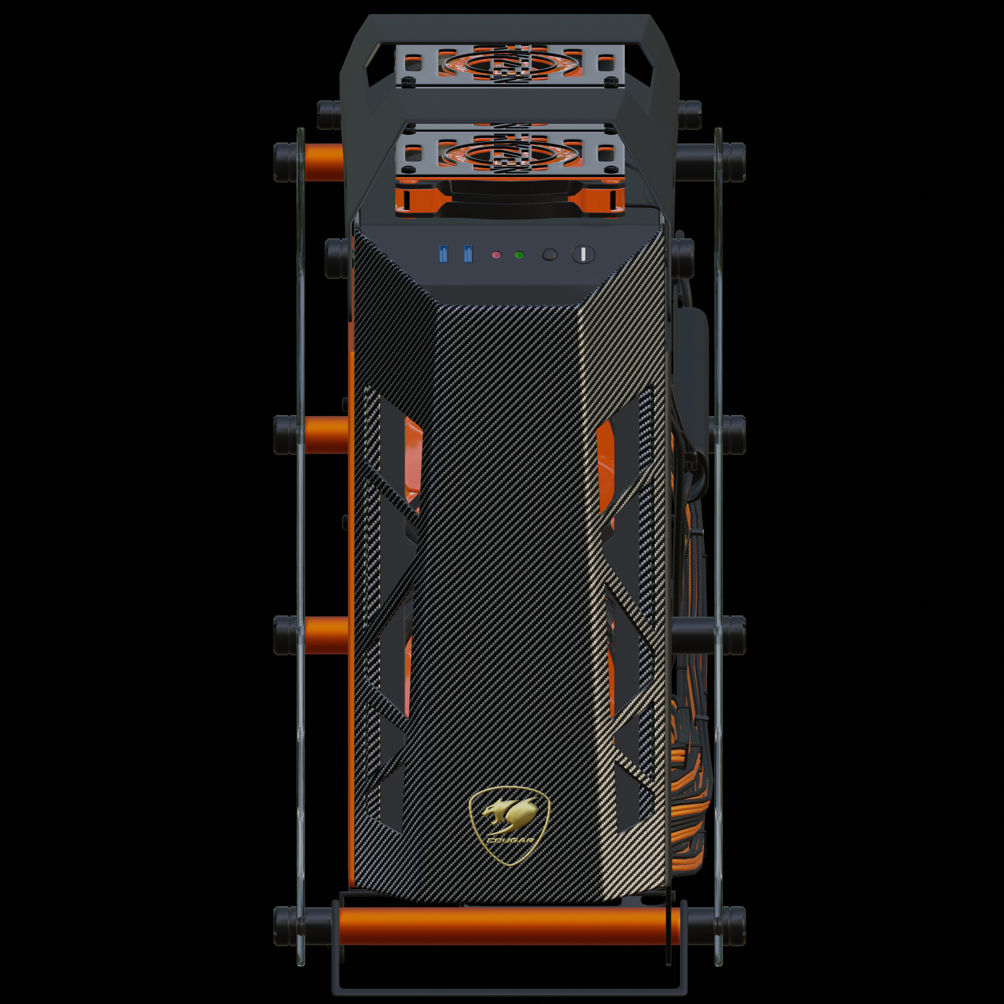 Cougar Conquer Gaming PC 3D model_2