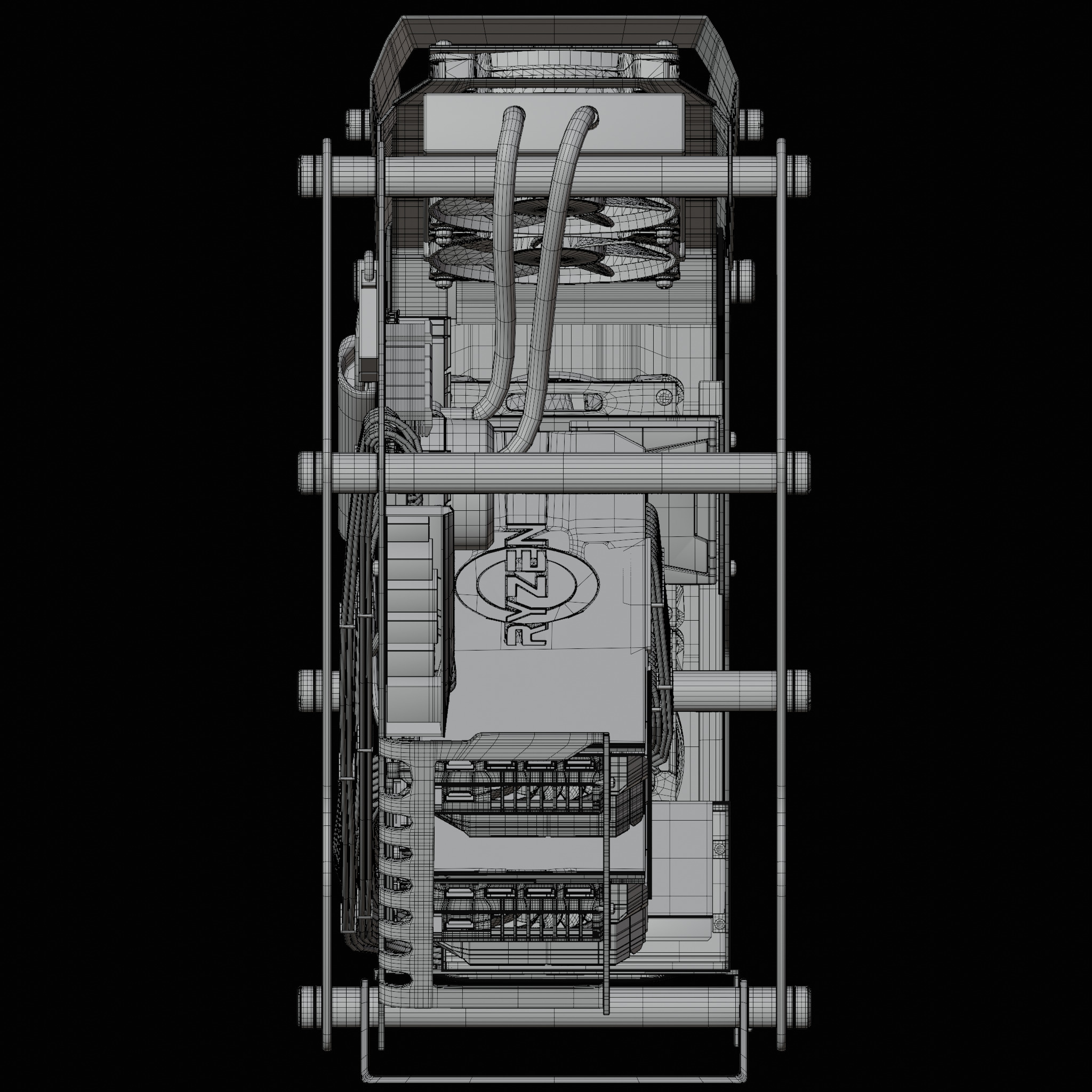 Cougar Conquer Gaming PC 3D model_11
