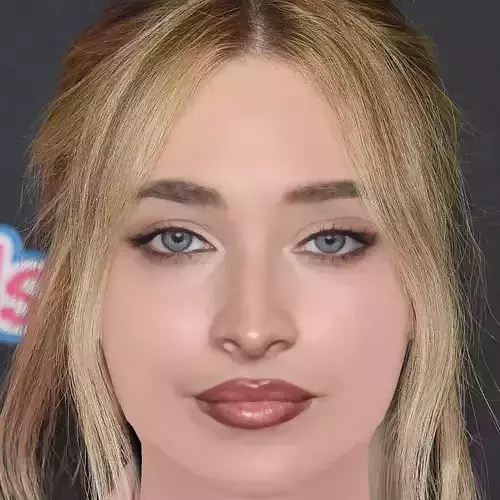 Sabrina Carpenter Head - No Hair - Low poly head for game