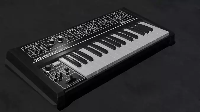 Synthesizer Roland Sh-09 3D model