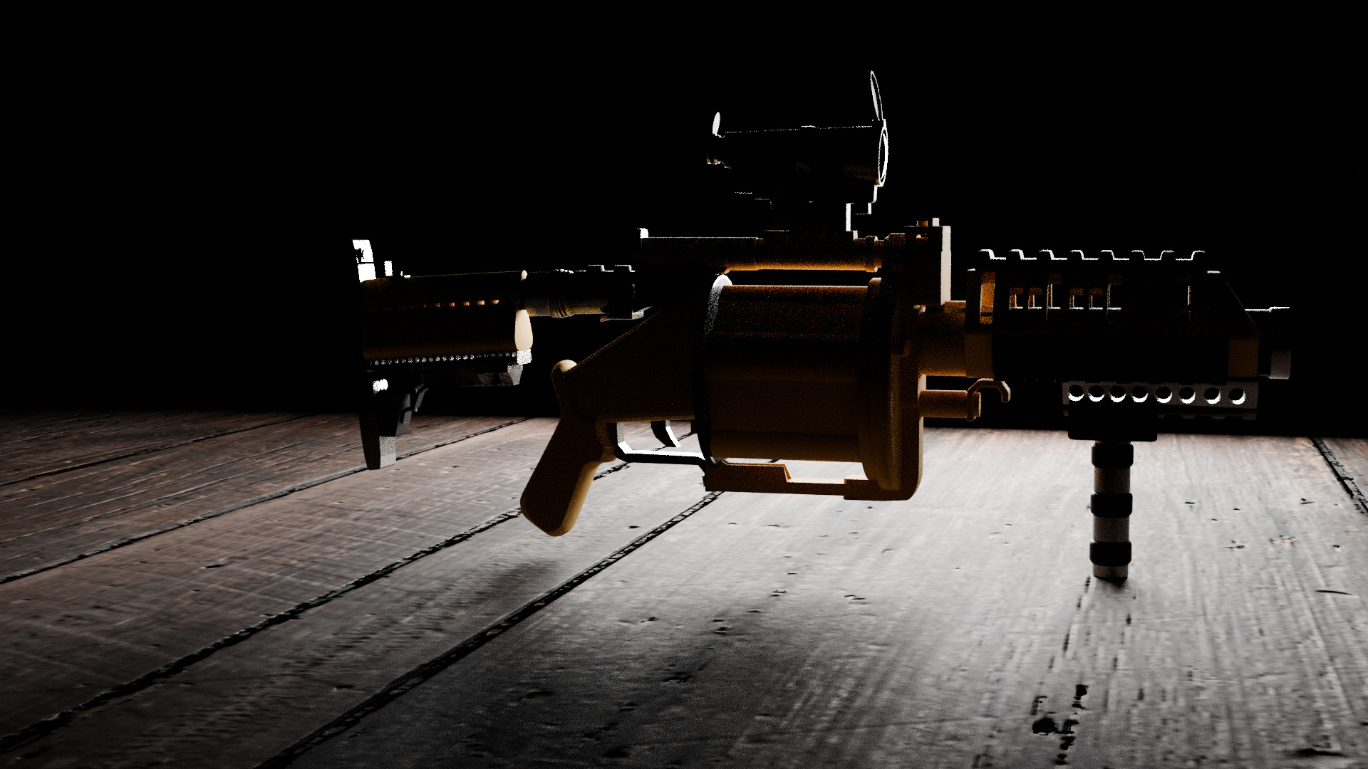 MG1 M32 RIFLE Low-poly 3D model_3