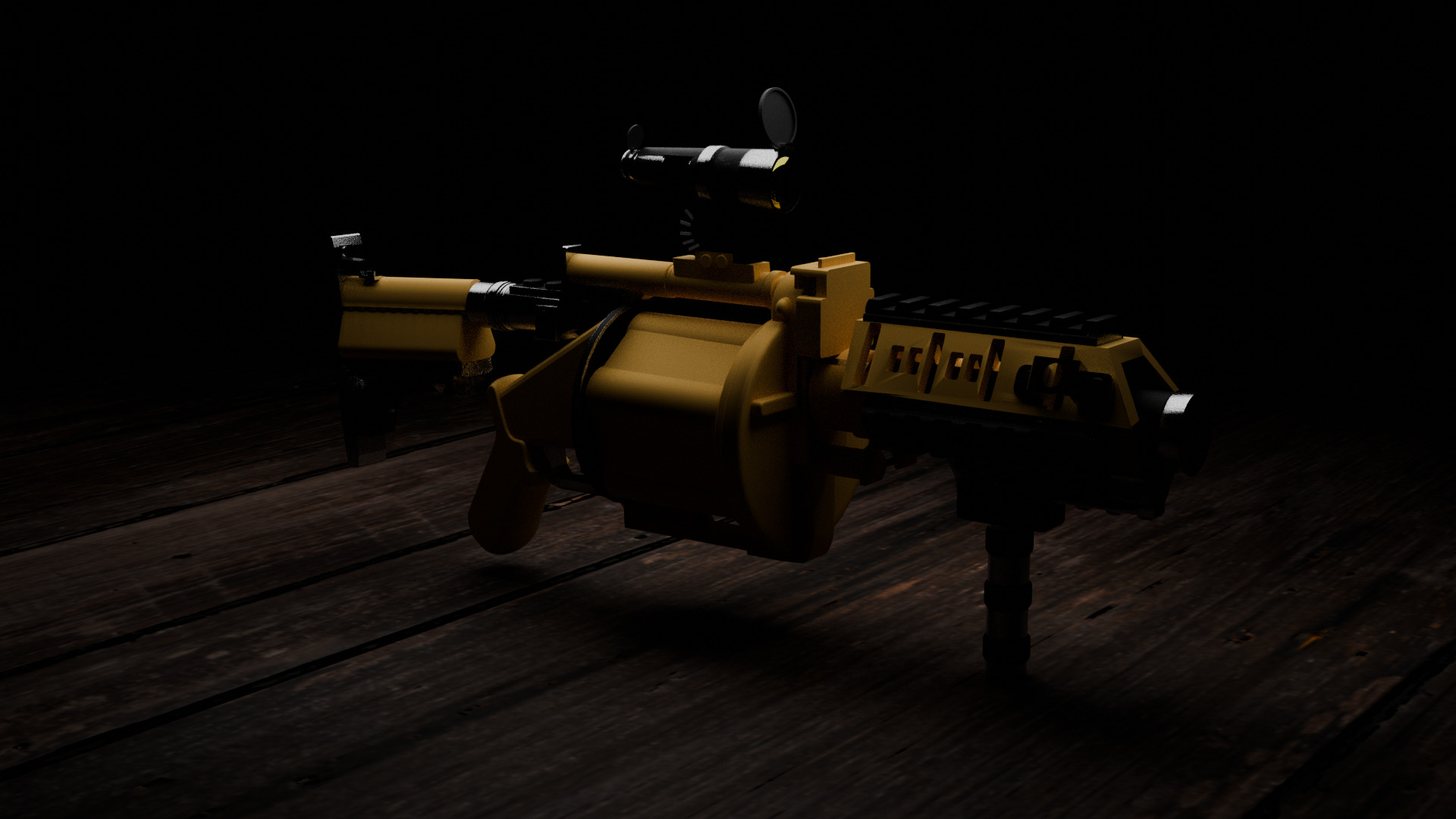 MG1 M32 RIFLE Low-poly 3D model_2