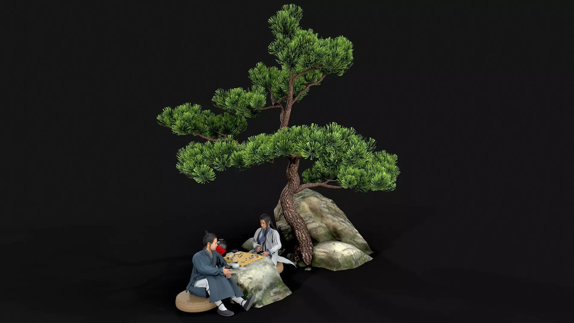 man Character Low-poly 3D model_0