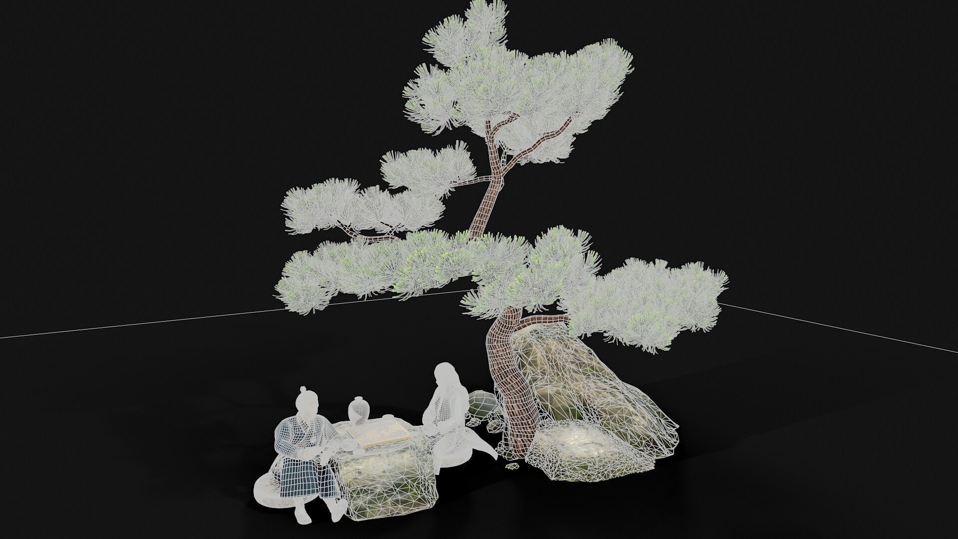 man Character Low-poly 3D model_10