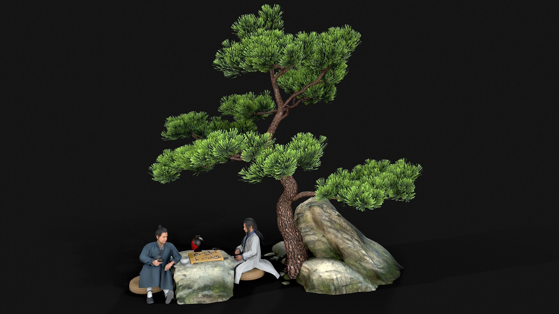 man Character Low-poly 3D model_3