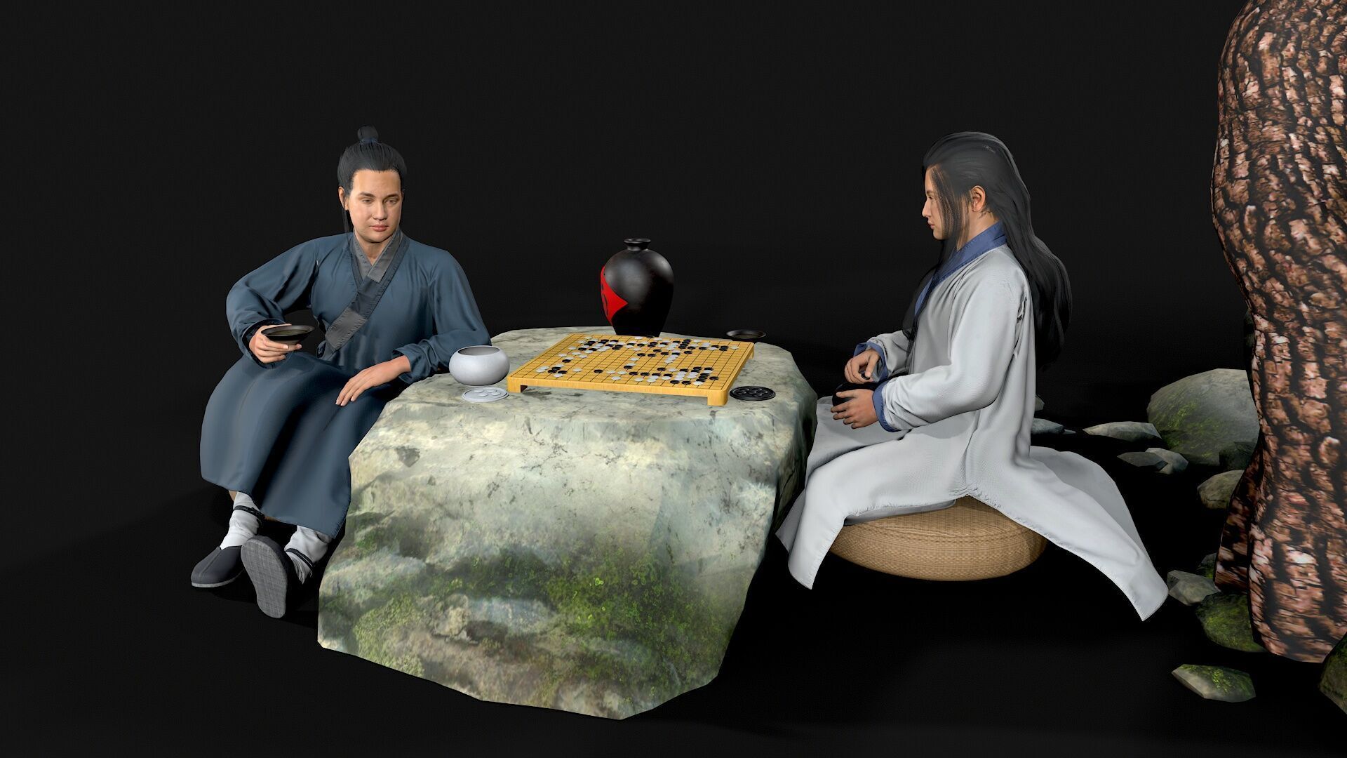 man Character Low-poly 3D model_8