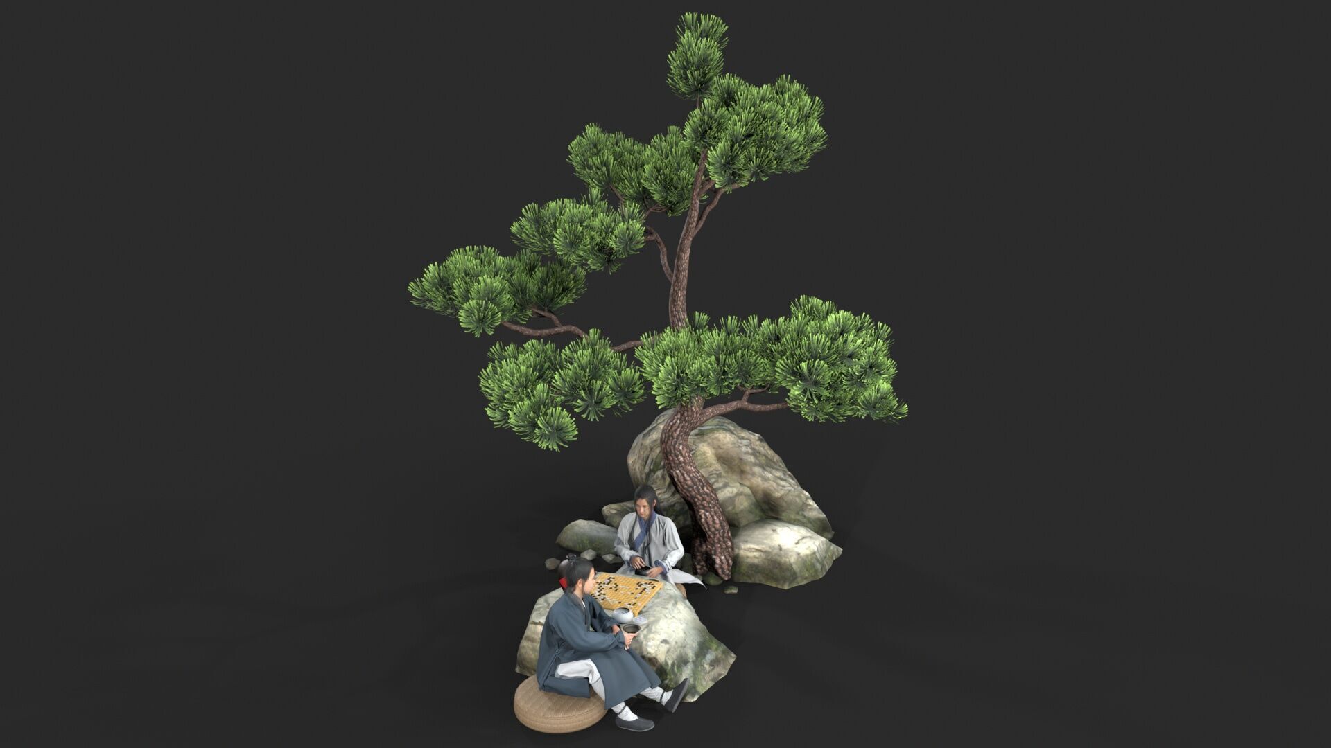 man Character Low-poly 3D model_2