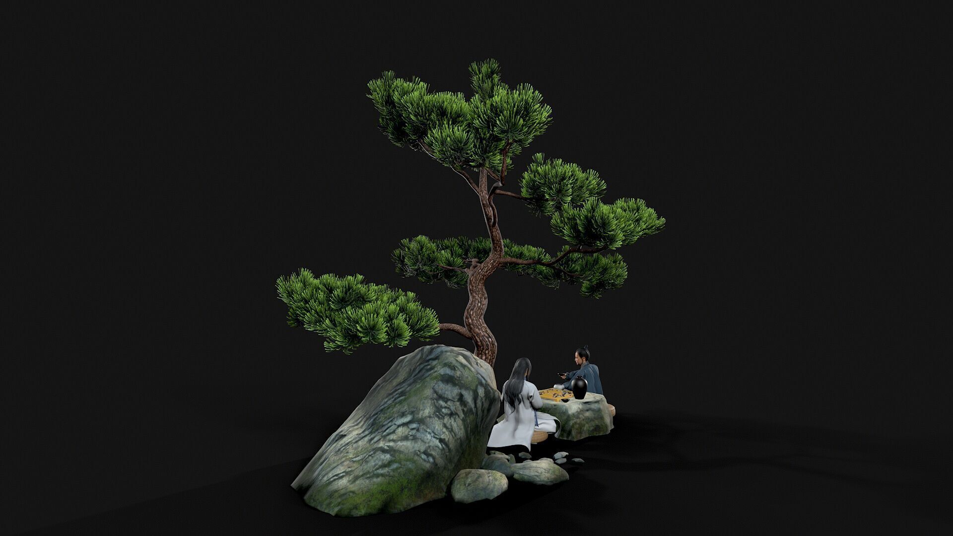 man Character Low-poly 3D model_5