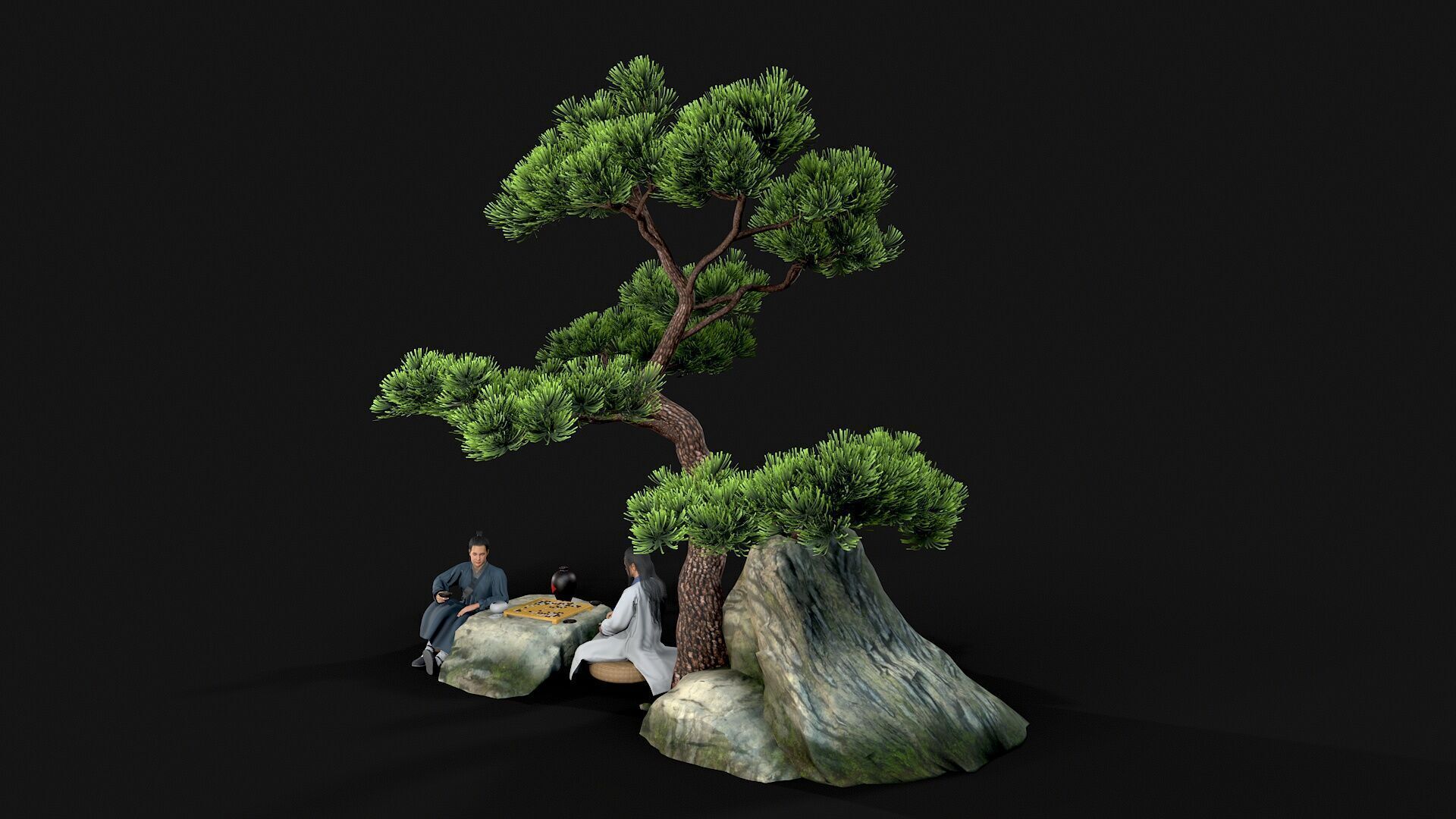 man Character Low-poly 3D model_4