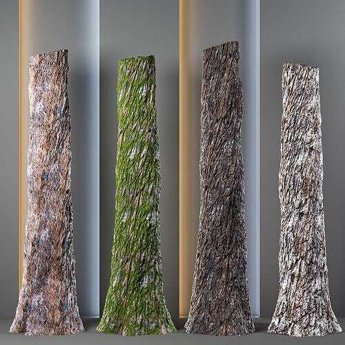 4 Tree bark and trunk vol 8 - 4k - pbr - tileable Texture