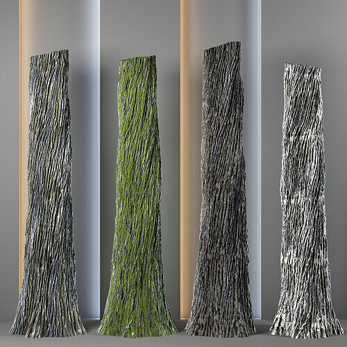 4 Tree bark and trunk vol 9 - 4k - pbr - tileable Texture