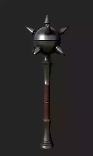 Morningstar Low-poly 3D model