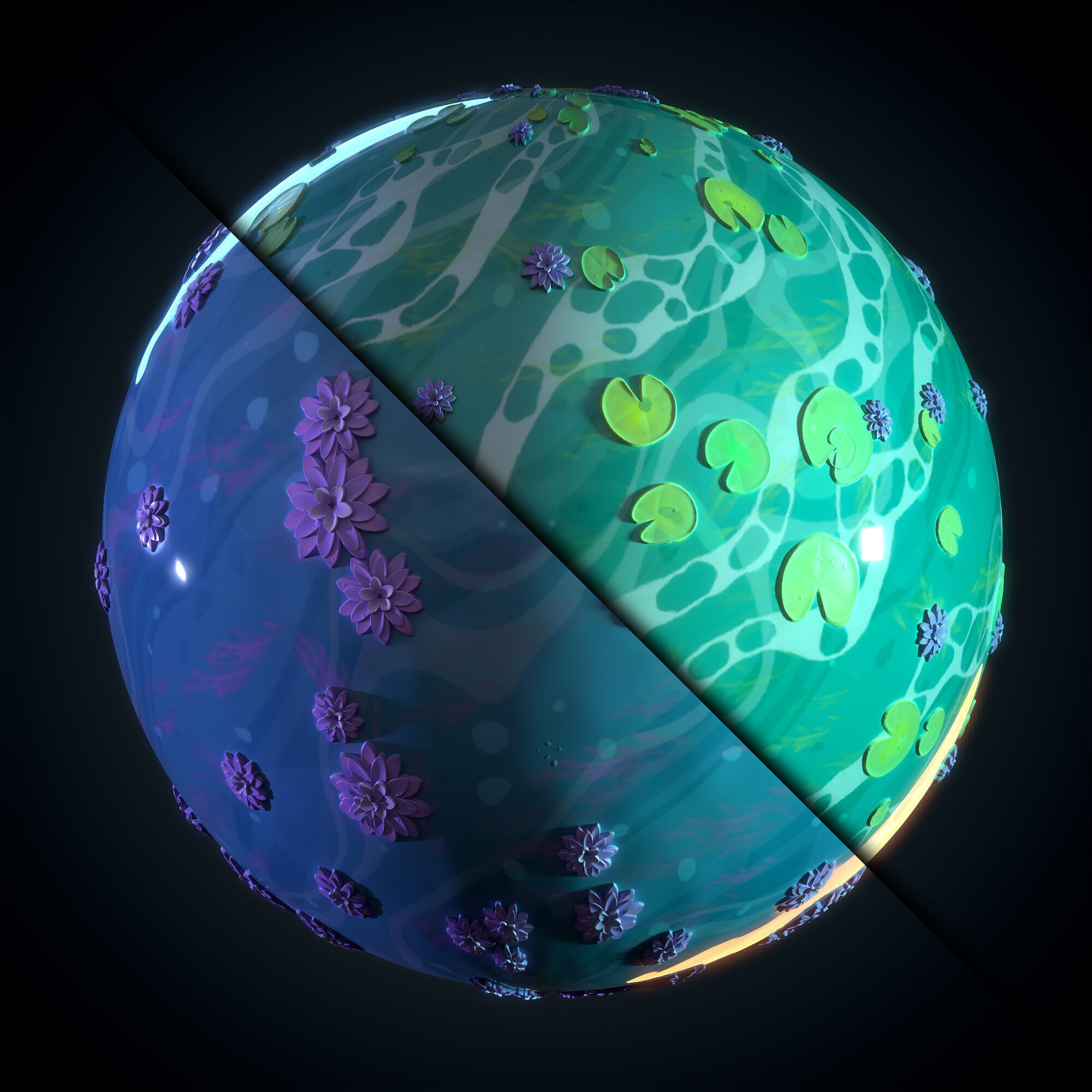 Water Stylized - Vol 02 - SBsar - Maps Texture_8