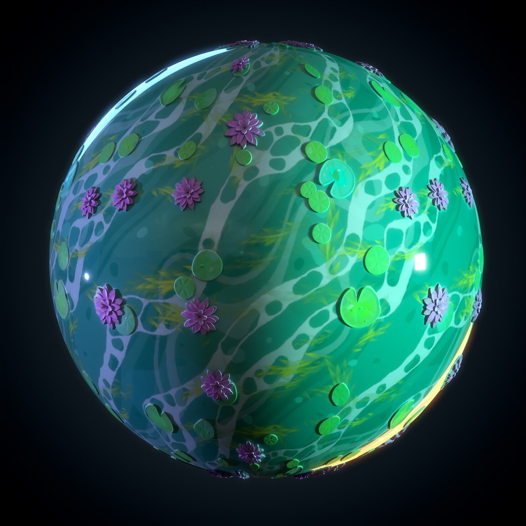 Water Stylized - Vol 02 - SBsar - Maps Texture_1