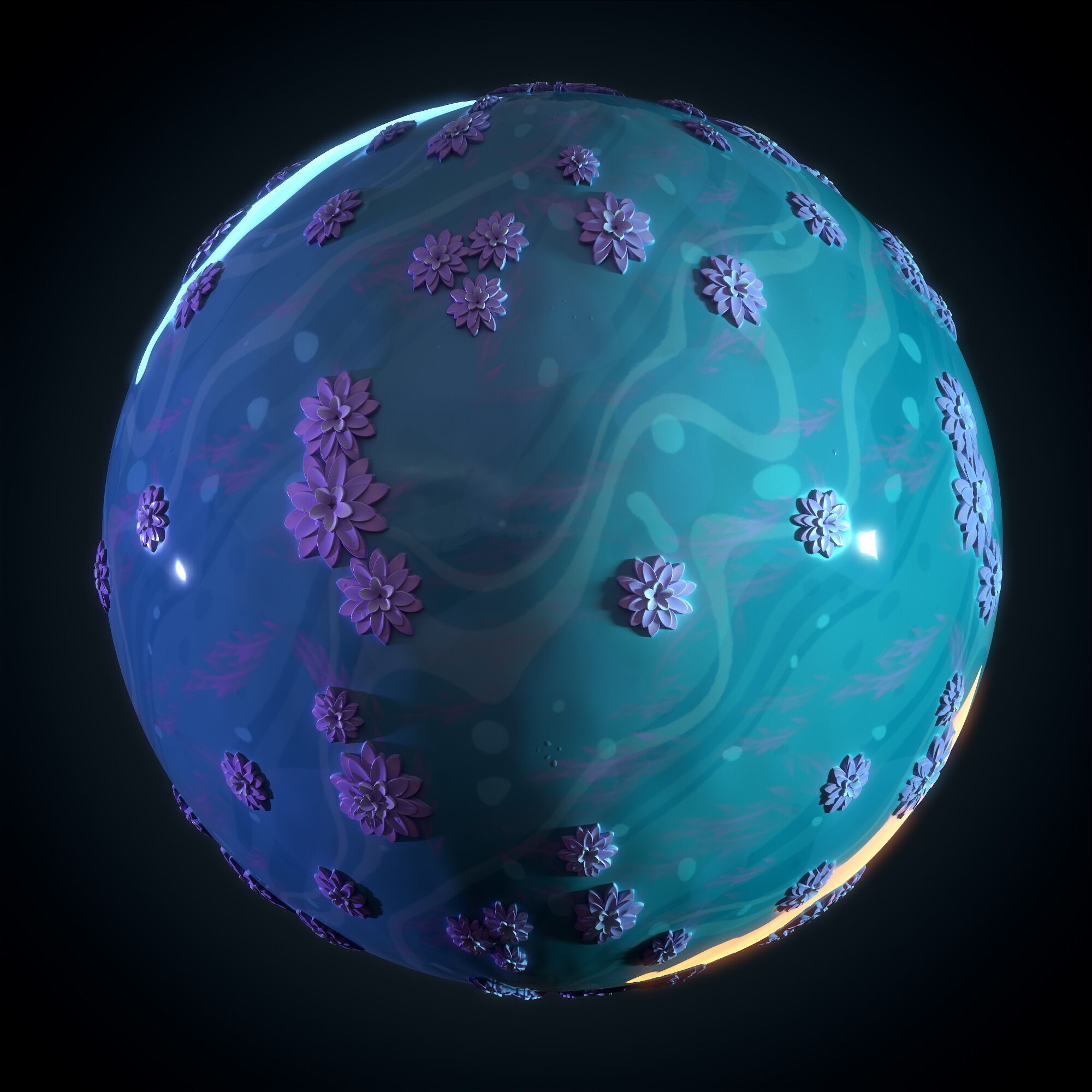 Water Stylized - Vol 02 - SBsar - Maps Texture_3