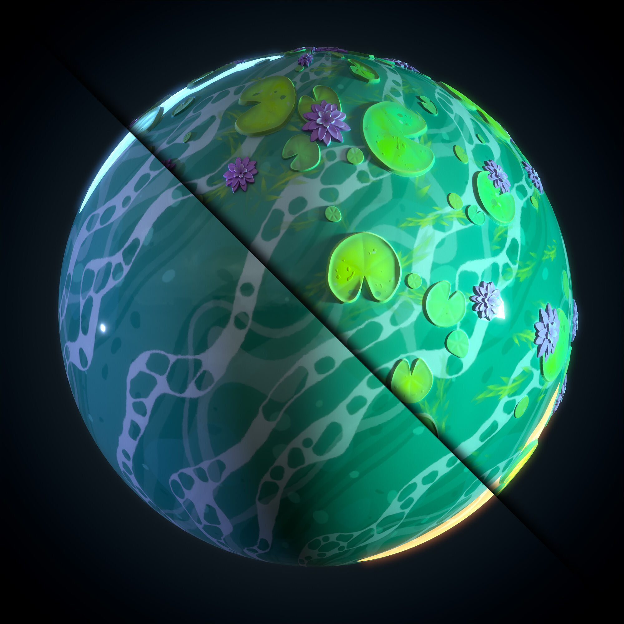 Water Stylized - Vol 02 - SBsar - Maps Texture_6