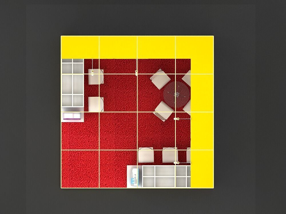 4 mtr x 4 mtr 2 side open exhibition stands 3D print model_4