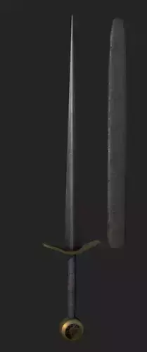 The Noble Bastard Sword Low-poly 3D model