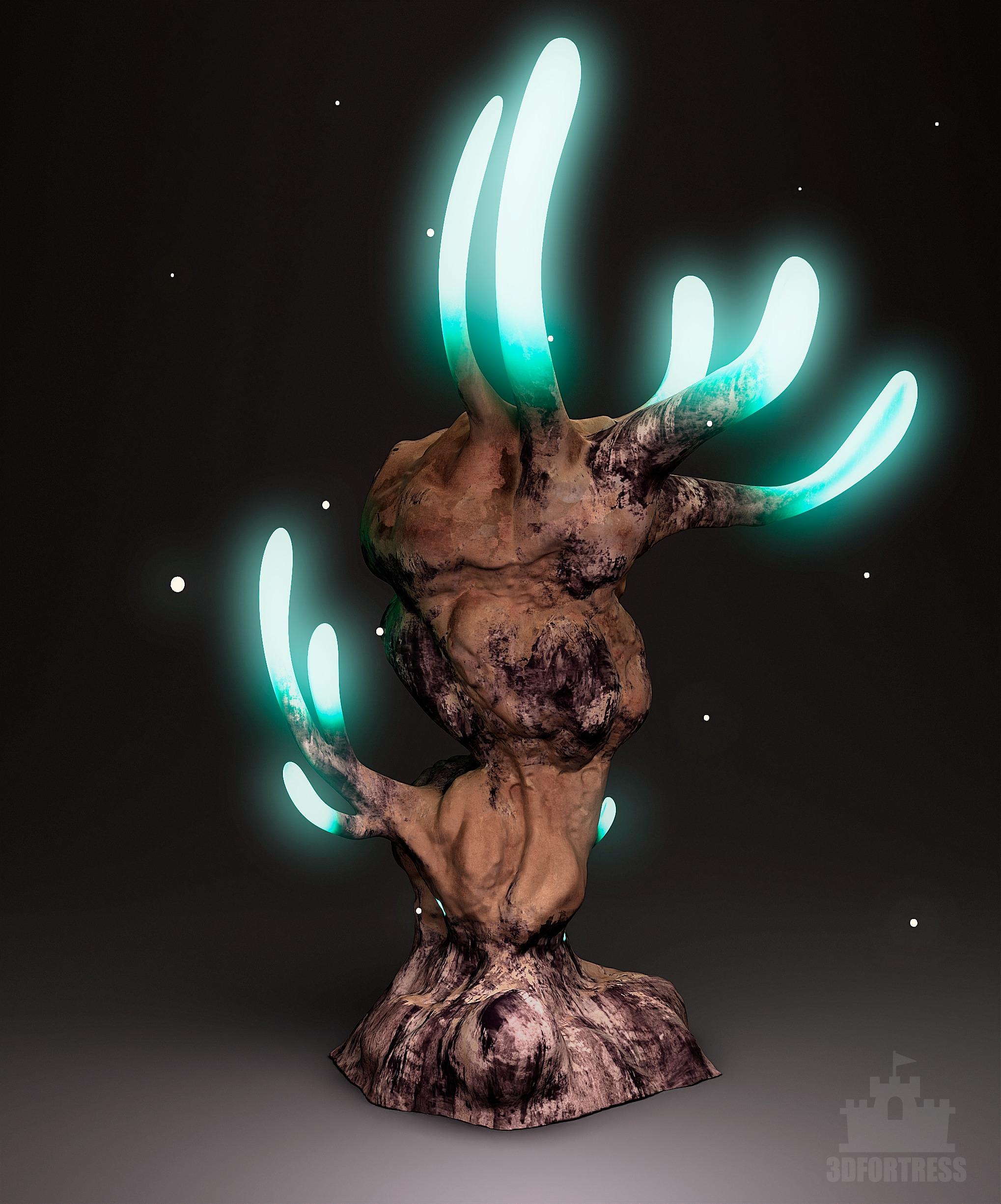  The glowing tree 3D print model_2