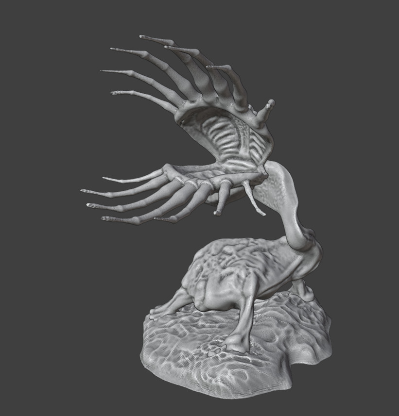 3 Alien plants - set 3 3D print model_13