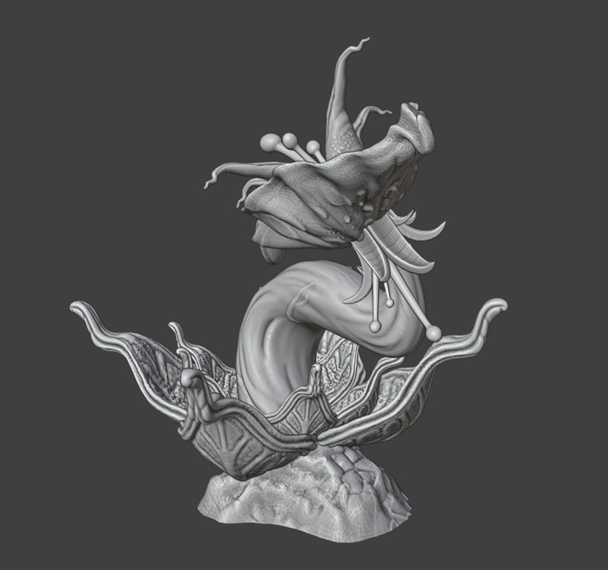 3 Alien plants - set 3 3D print model_19