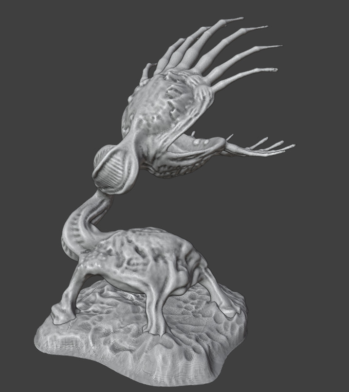 3 Alien plants - set 3 3D print model_20