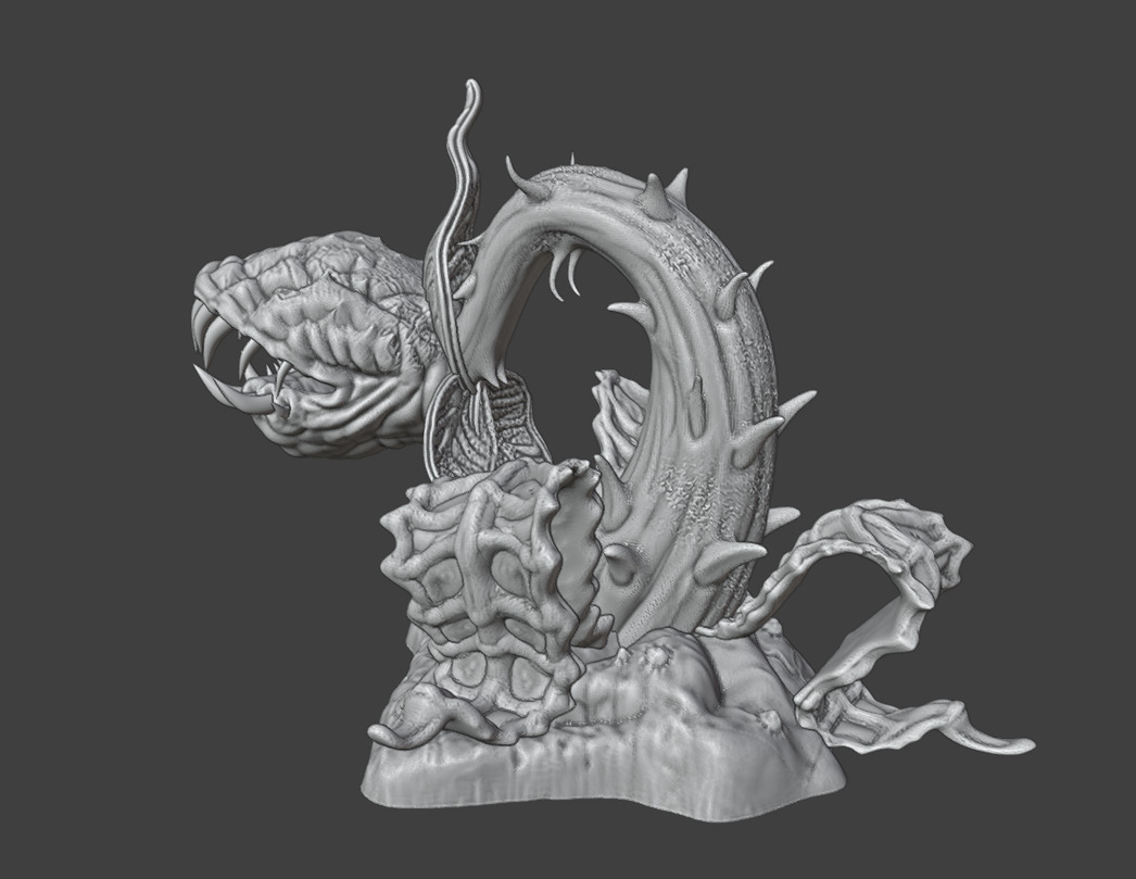 3 Alien plants - set 3 3D print model_7